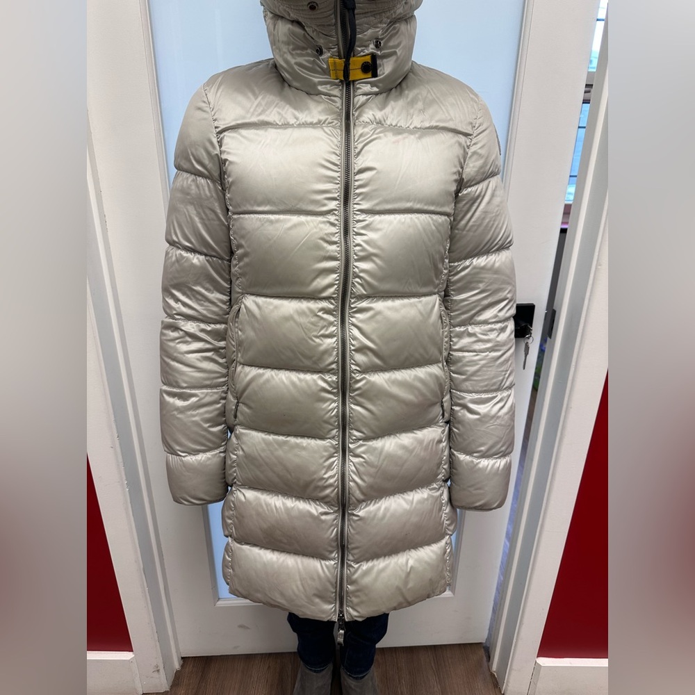 PARAJUMPER SHEEN Women's Silver Puffer WINTER Jacket